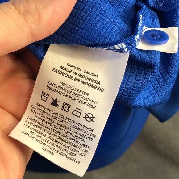 Nike Polo Shirt Men's XL Blue Embroidered Basketball Logo Comfort CI4470-480 - Picture 6 of 12